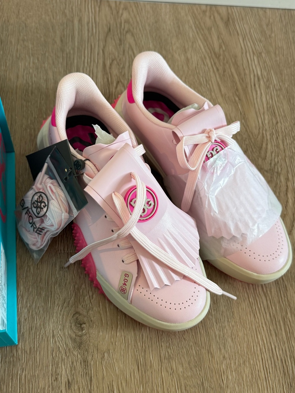 G/FORE Pink Fringe LDT release kiltie golf show